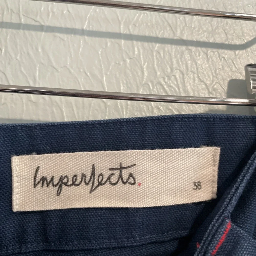 Imperfects Pants Courier Shipyard Canvas Blue Double Knee Carpenter Men's 38 - Picture 6 of 9